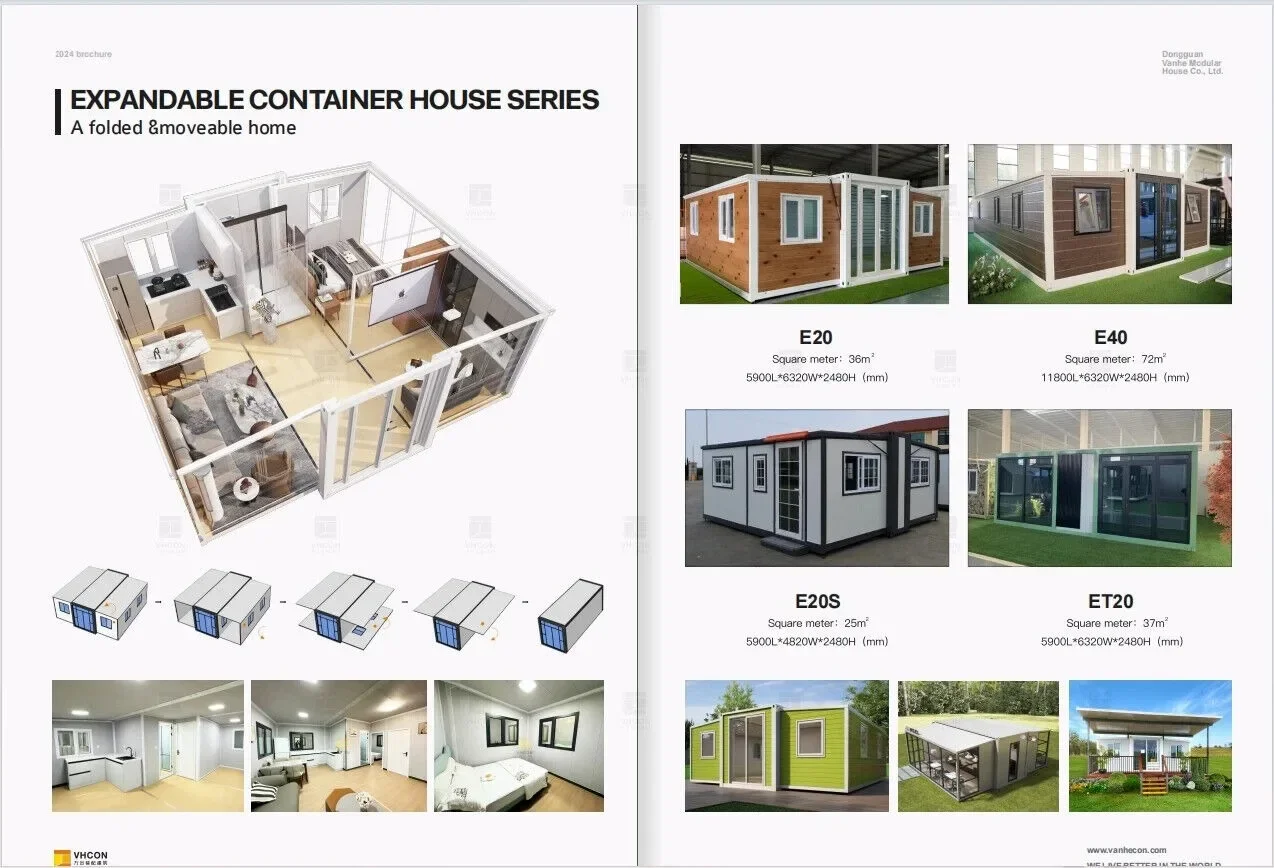 Sustainable Living Home - Özelleştirilmiş Prefabrik Katlanabilir Kafe Genişletilebilir Konteyner