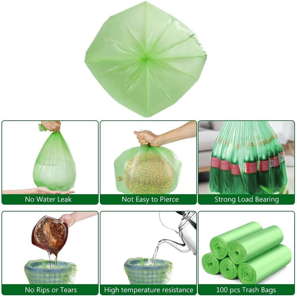 Biodegradable Bin Liner - Küçük Çöp Torbaları 1.2 Galon (5L)