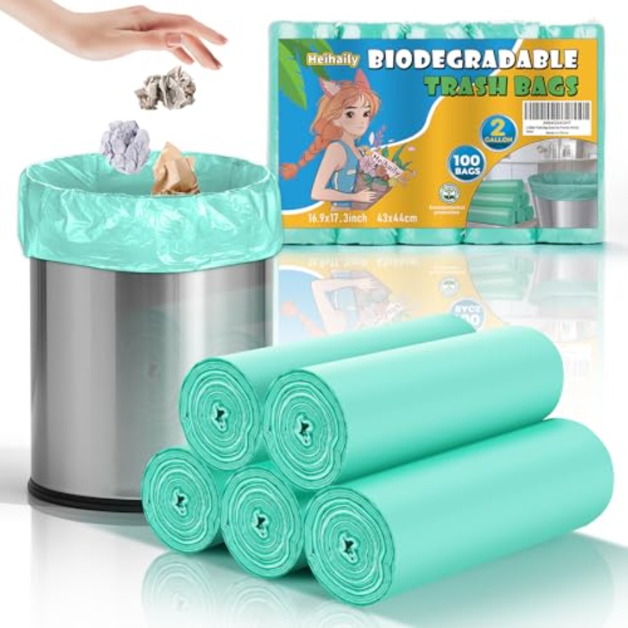 2 Galon Mini Yeşil Çöp Torbası - Biodegradable Bin Liner incelemesi ve fiyatı